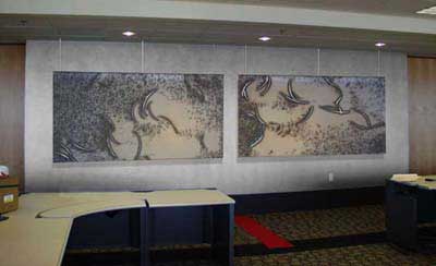 Drawings installed in office